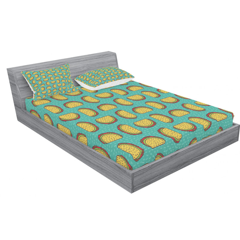 Microfiber Sheet Set, Queen Sheet Set with Fitted Sheet