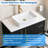 20" Rectangular White Ceramic Vessel Bathroom Sink
