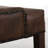 Roseland Upholstered Chair with Tufted Back, Nailheads - Brown Microfiber
