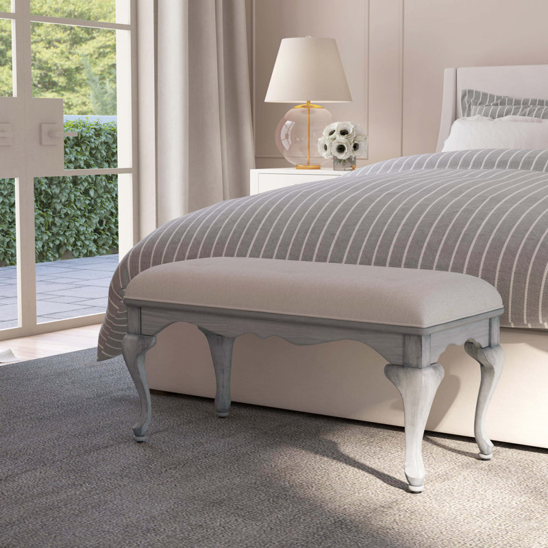 Grace Bedroom Bench, Gray
