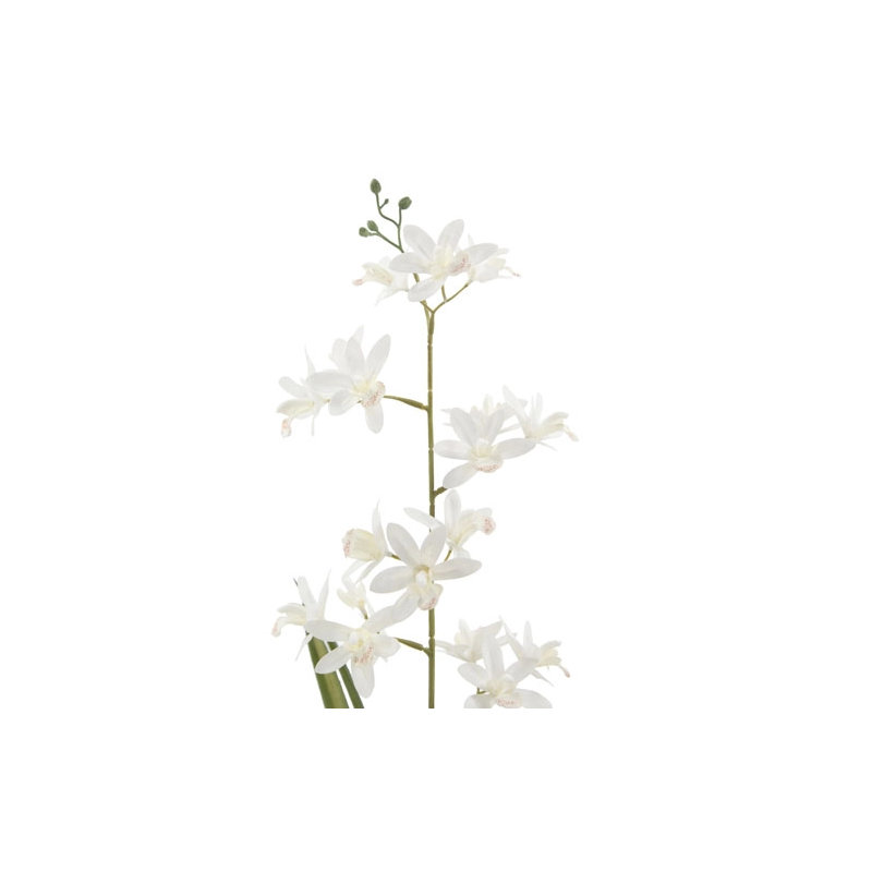 26" Artificial White Orchid in Vanda Pot