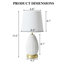 Modern Ceramic Table Lamp Usb For Living Room, Bedroom And Study (Set Of 2)-332134233