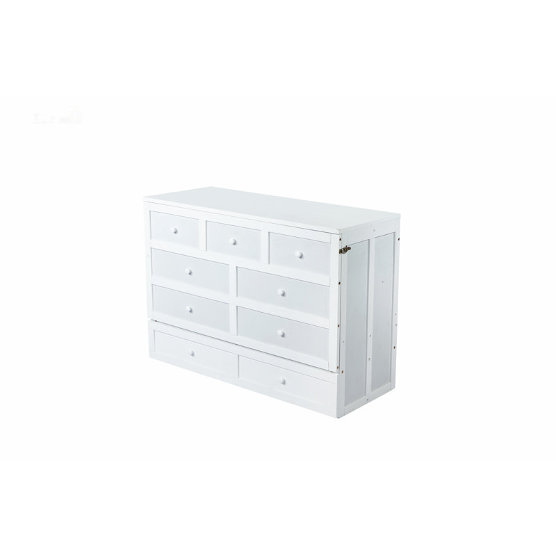 Versatile Murphy Bed Cabinet with Storage and Charging Functionality