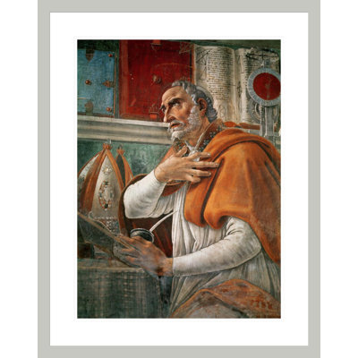 Saint-Augustin dans sa cellule par Sandro Botticelli, impression giclée encadrée