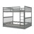 Bunk Beds With 2 Storage Drawers, Solid Wood Bunk Bed With Ladder And Safety Guardrail, Convertible Bunk Beds-1770547431-1770547433