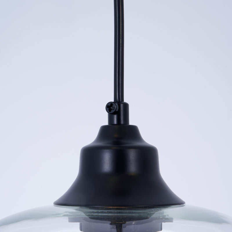 Modern Farmhouse 3-light Dimmable Glass Chandelier