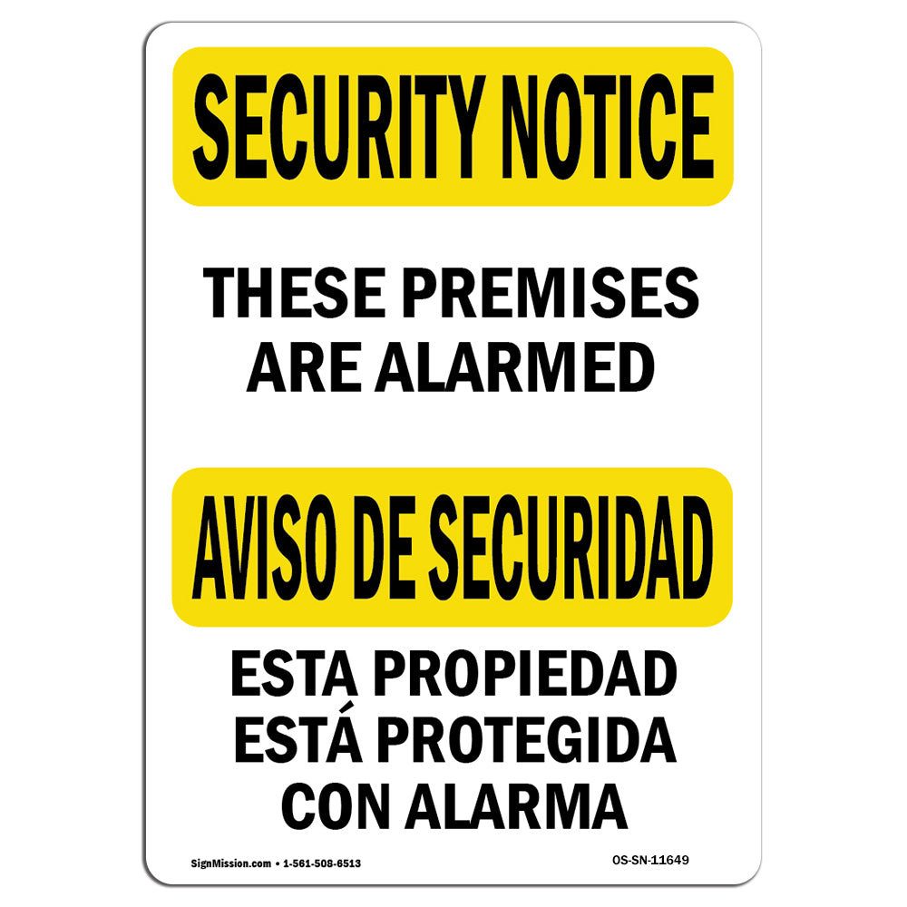 SignMission Osha Security Notice Sign | Wayfair