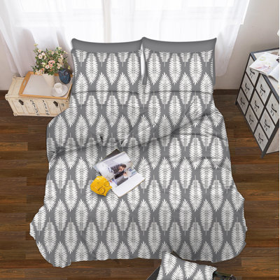 Feather 100% Cotton Percale Geometric Sheet Set