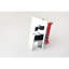 Robinet mural pour salle de bain avec robinet mural en laiton blanc