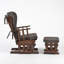 Chaise berçante et repose-pieds Azariyah Konfor-754865942-745961577