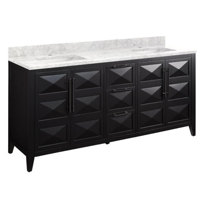 72" Holmesdale Vanity With Rectangular Undermount Sinks
