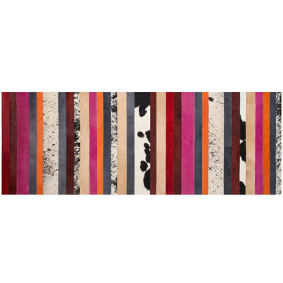 Nueva Raya Cowhide Striped Area Rug