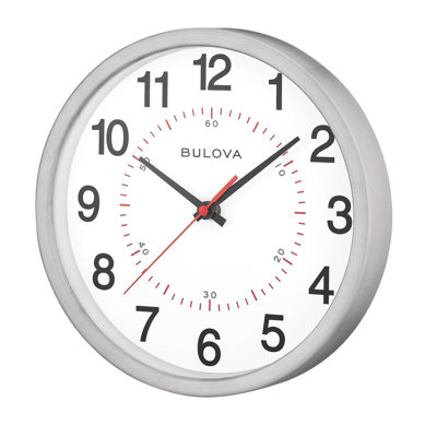 313E760EC96E4468BFD20404DB7C3337 Timer Spun Metal 10" Wall Clock