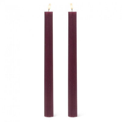 Ridged Taper Candles