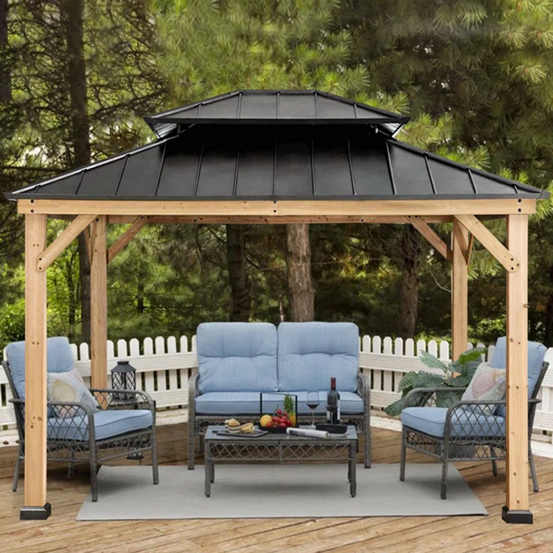 Abri de jardin en bois massif, H 126 po x l 180 po x P 180 po