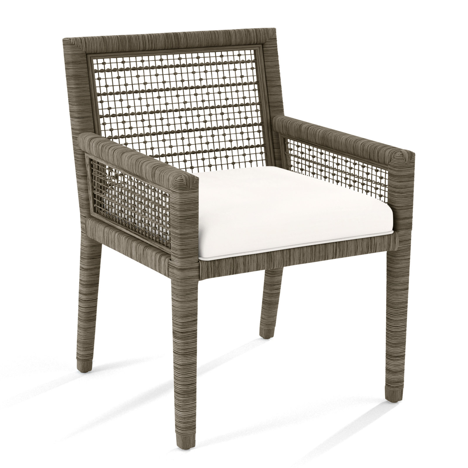 Glinda Dining Armchair, Elite Ivory; 0321-91, Stone Hearth