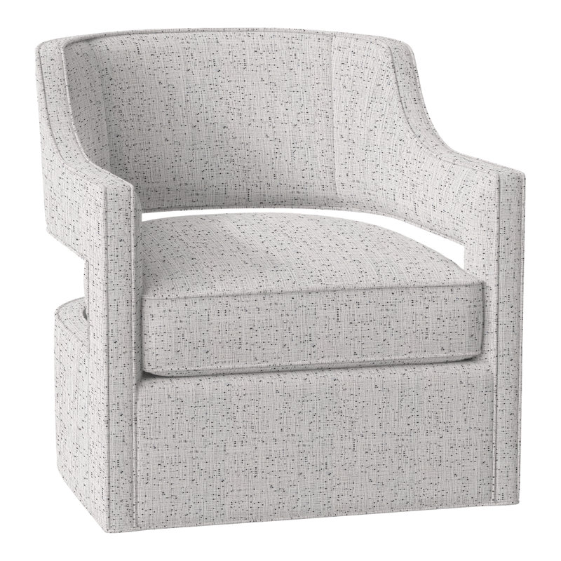 Phoebe 29.5" W Swivel Armchair, Perigold Preso Indigo
