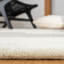 Alessandra Wool Abstract Area Rug in Ivory / Brown-83395802
