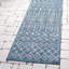 Tapis bleu sarcelle intérieur / extérieur à motif tissé à la main Southbrook Innnsbrook-846340740