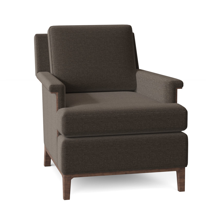 Fauteuil l 28,5 po Libby Langdon, Tabac, Polyester indigo 8789