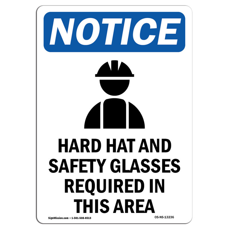 Casque de sécurité et panneau de sécurité
