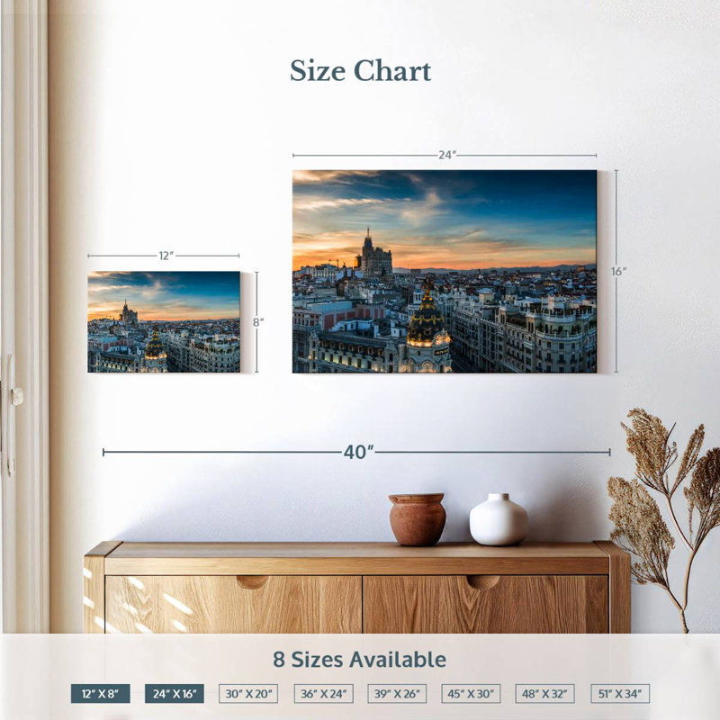 Sireci Madrid Dusk Skyline