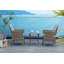 2-Sitzer Lounge-Set Buchan aus Polyrattan