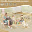 Grand parc pour bébé et barrière pour bébé avec porte, aire de jeu sécuritaire, centre d'activités pour enfants-122513548