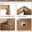 Meuble-lavabo de salle de bain avec lavabo 23 po - autoportant, look moderne, compact, portes, rangement compact sur pied, conception compacte et autoportante