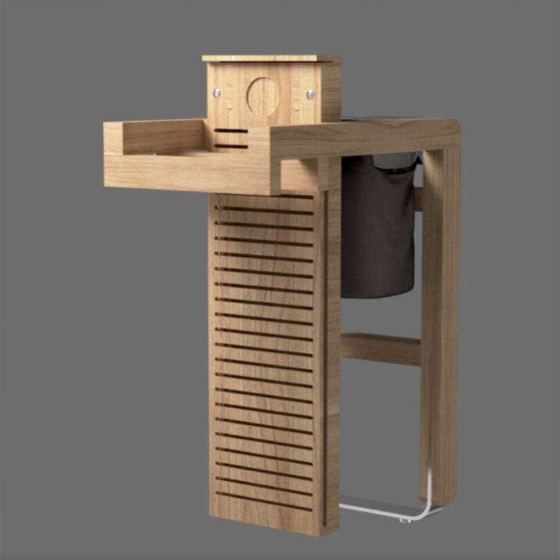 Serviteur de bain en bambou Homou