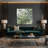 Botanical Olive Branches Brown Canvas Wall Art-388860688