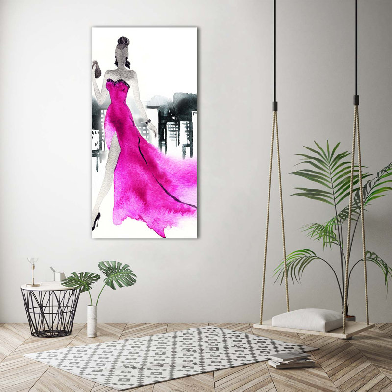Fashion Illustration - Wrapped Canvas Print