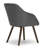 Ensminger 18.5'' H Faux Leather Upholstered Armchair