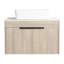 Meuble-lavabo mural simple avec meuble-lavabo en pierre frittée 29,5 po Bowdens