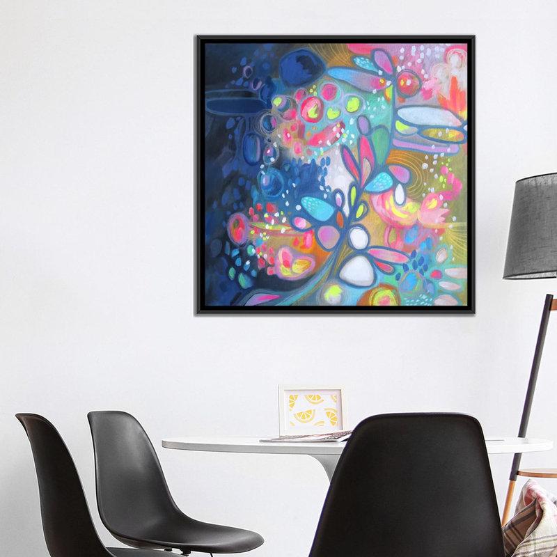 «Wake Up Sunshine», impression sur toile tendue, H 18 po x l 18 po x P 1,5 po, Toile encadrée noire, Pas de tapis