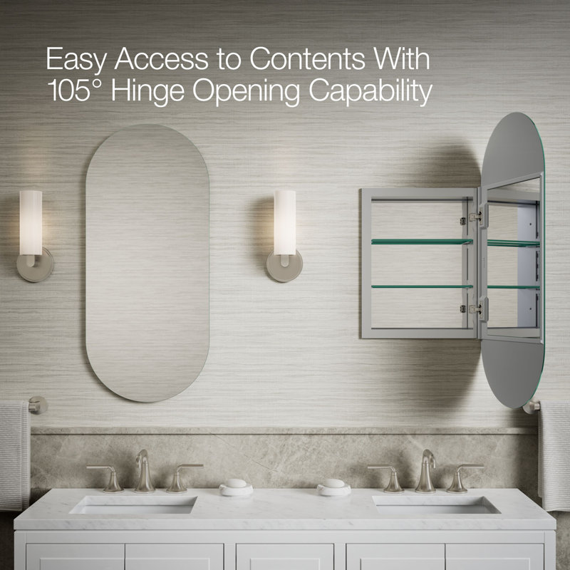 Embark Recessed Frameless Medicine Cabinet