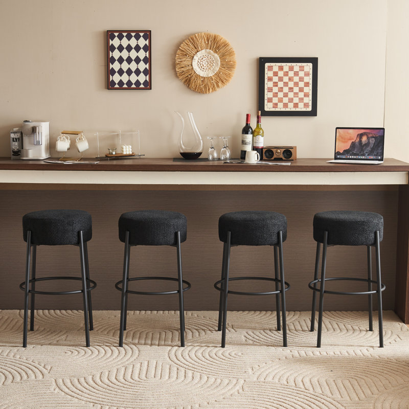 Tabouret de bar Kynlee, Gris foncé, 2, Tabouret de bar (siège d'une hauteur de 30 po)