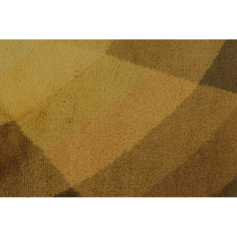 Vintage One-of-a-Kind 3'8" X 5'11" Hand Knotted Area Rug