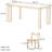 Cherry Wood Rectangular Dining Table Set-102337579