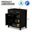 Base de meuble-lavabo simple autoportant 30 po seulement, lavabo non inclus-112888181-112888177