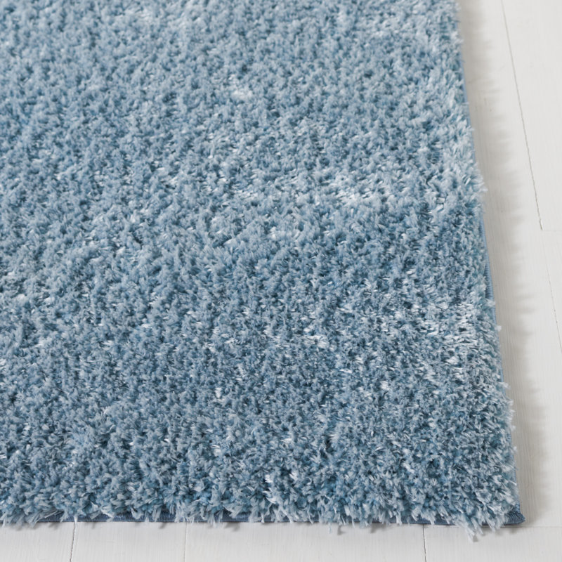 Corfu Tahoe Shag Performance Solid Color Rug, Rectangle 4' x 6'