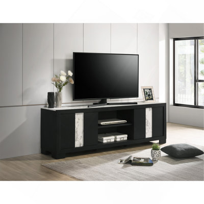 Contemporary TV Stand With Open Shelf For Living Room