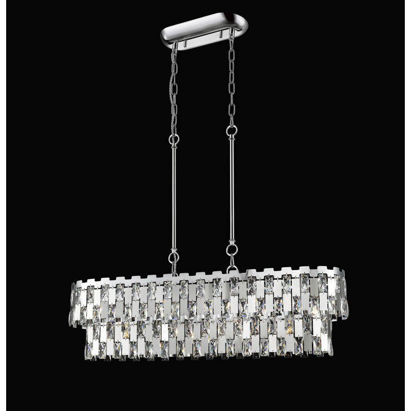 Cioffi 9 - Light Chrome Kitchen Island Pendant