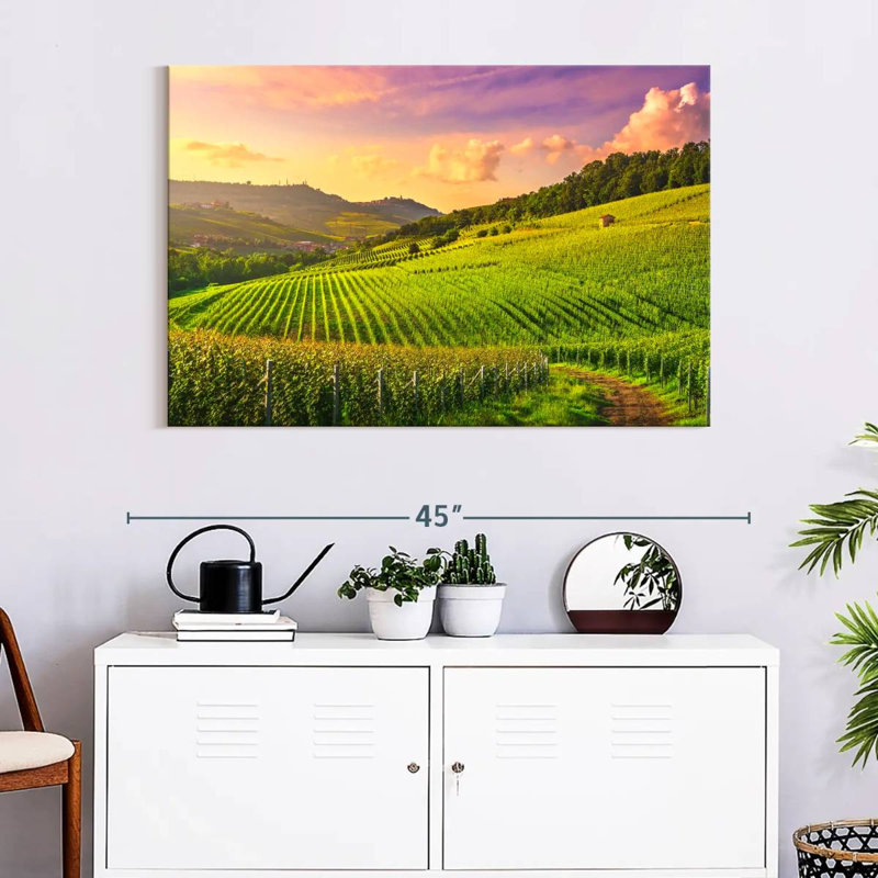 Alvord Vineyard In Langhe, H 26 po x l 39 po