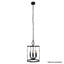 Lustre campagnard en métal noir rustique 6 lumières pour îlot de cuisine, salle à manger, entrée sans ampoules