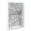 Map Chicago USA - Wrapped Canvas-61881815