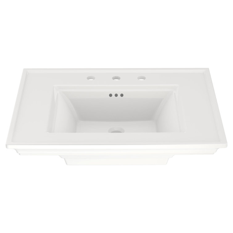 American Standard Town Square S 22.5'' Ceramic Rectangular Bathroom Sink with Overflow