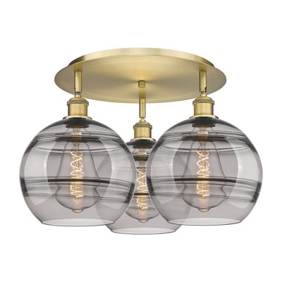 Chartoff Glass Semi Flush Mount