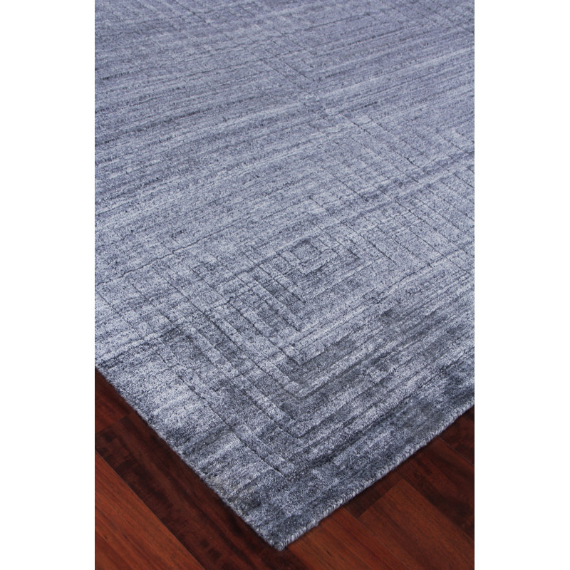 Castelli Geometric Area Rug in Light Silver, Rectangle 10' x 14', Charcoal