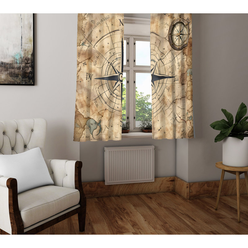 Rideau en polyester Aibhne, L 20 po x L 82 po